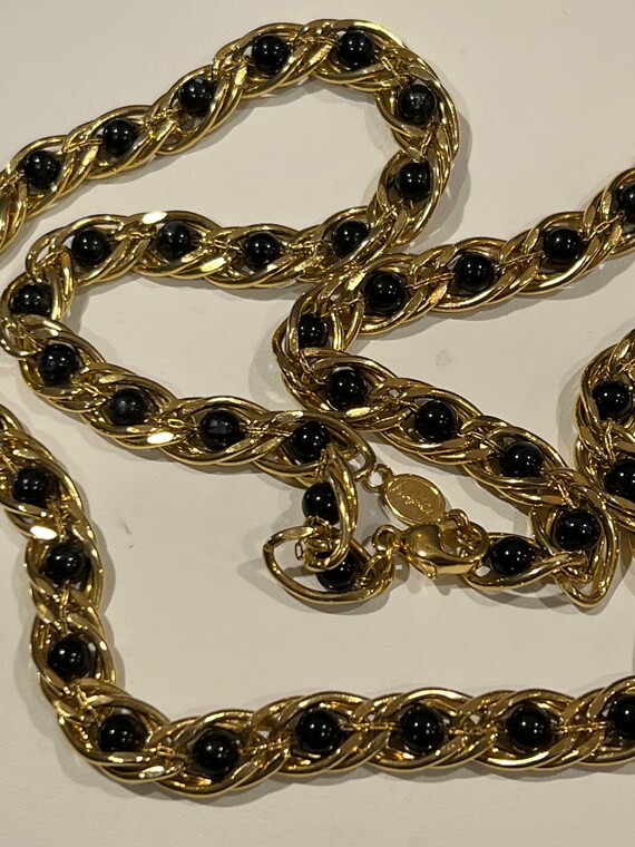 1970's/80's Vintage Napier Textured Chain Necklace