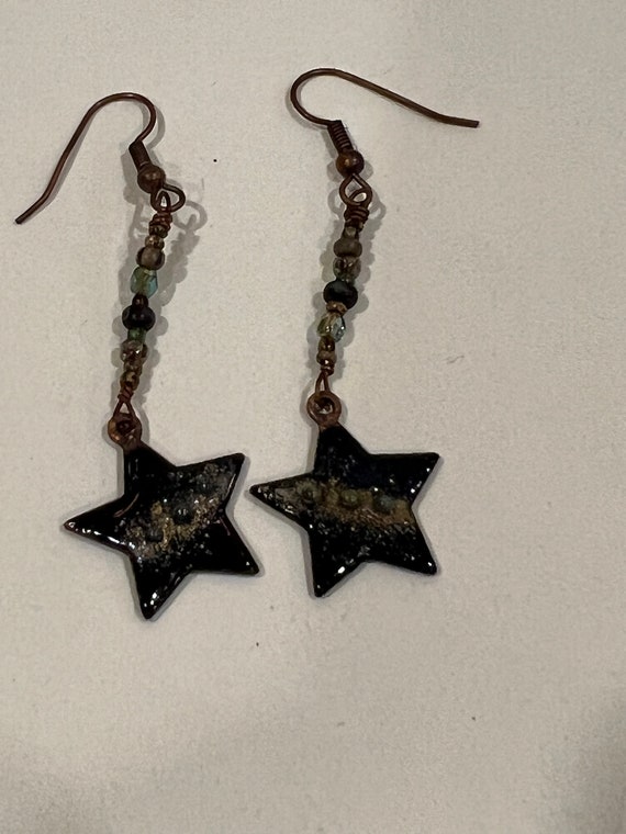 Star Handmade Drop Earrings Women Jewelry Pierced… - image 7
