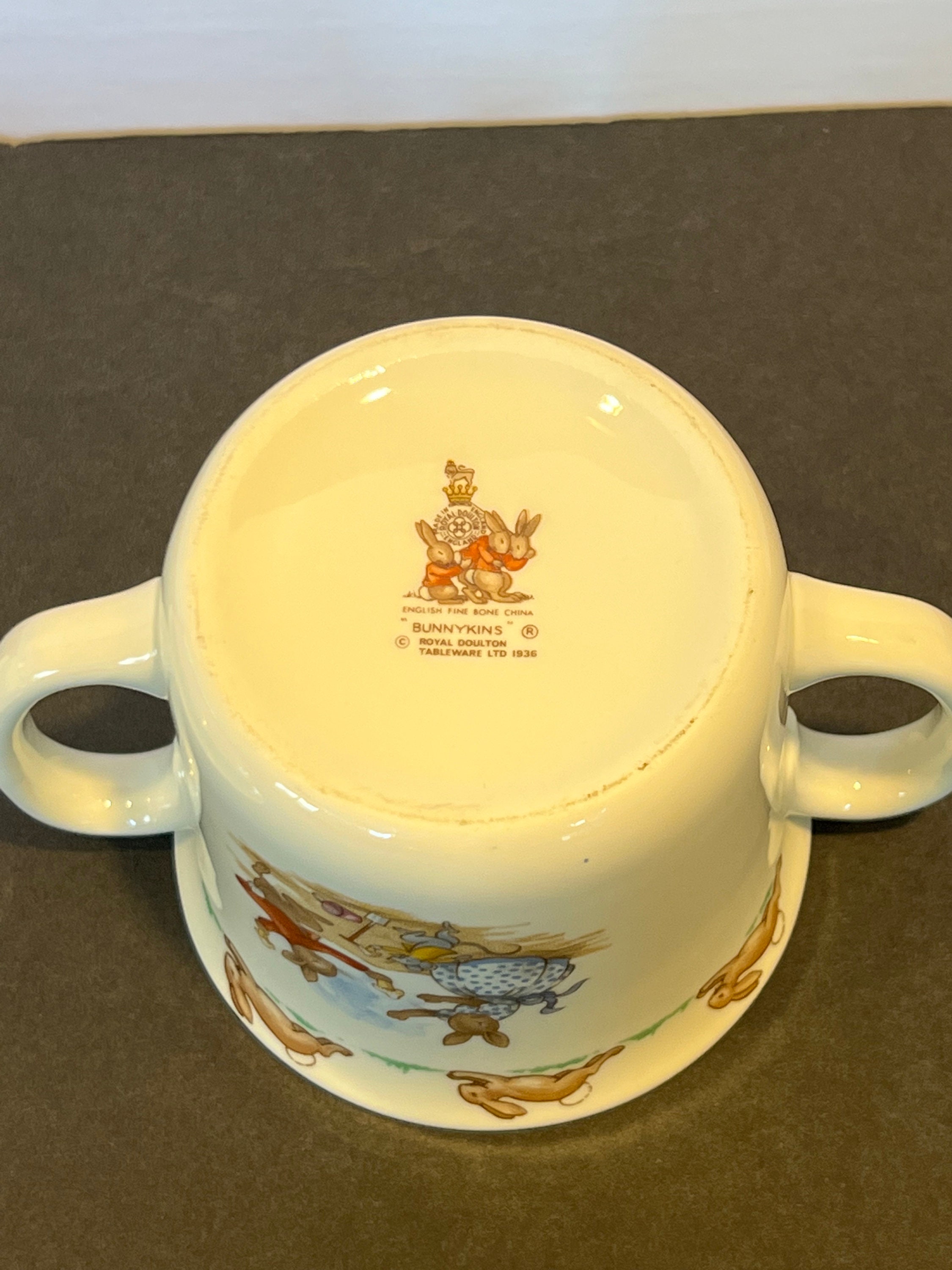 Vintage Royal Doulton Bunnykins Bowl & Tea Cup Set Design Tm Etsy