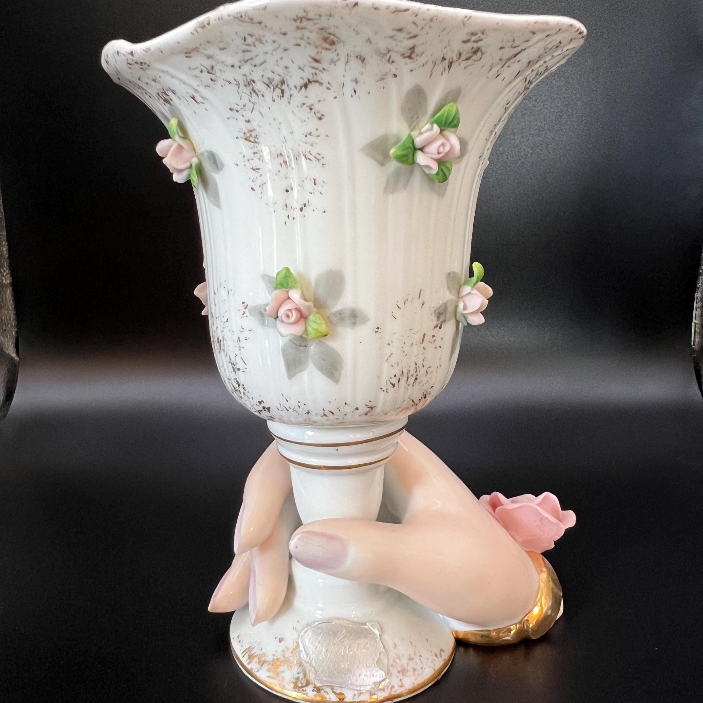 【D】バラ・レフトンのハンドモチーフ/Lefton Porcelain D】バラ・レフトンのハンドモチーフ/Lefton Porcelain | Antique