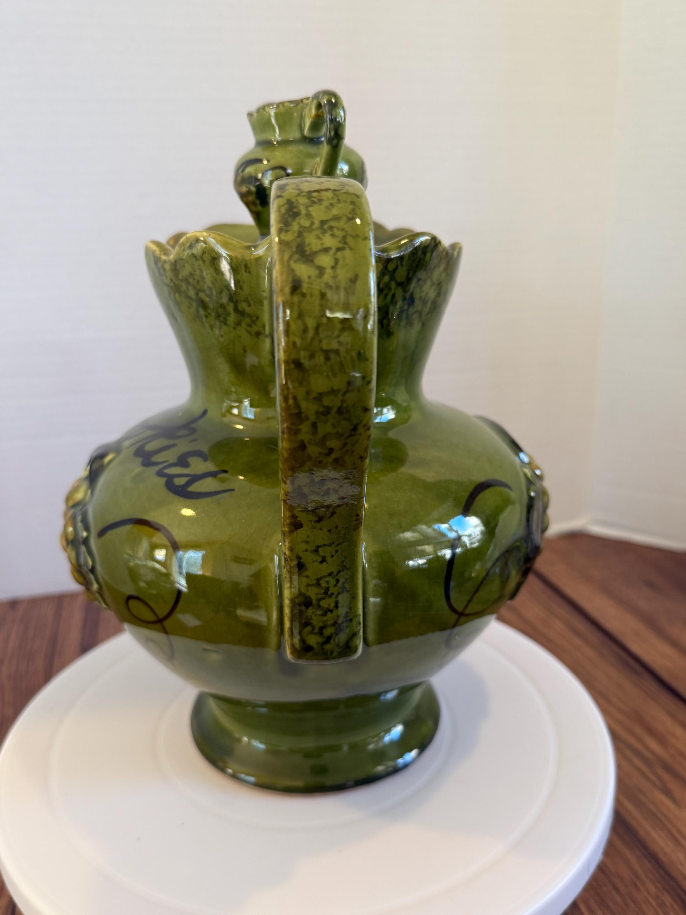 Deforest of California 1965 Green Grape Design Cookie Jar “cookies