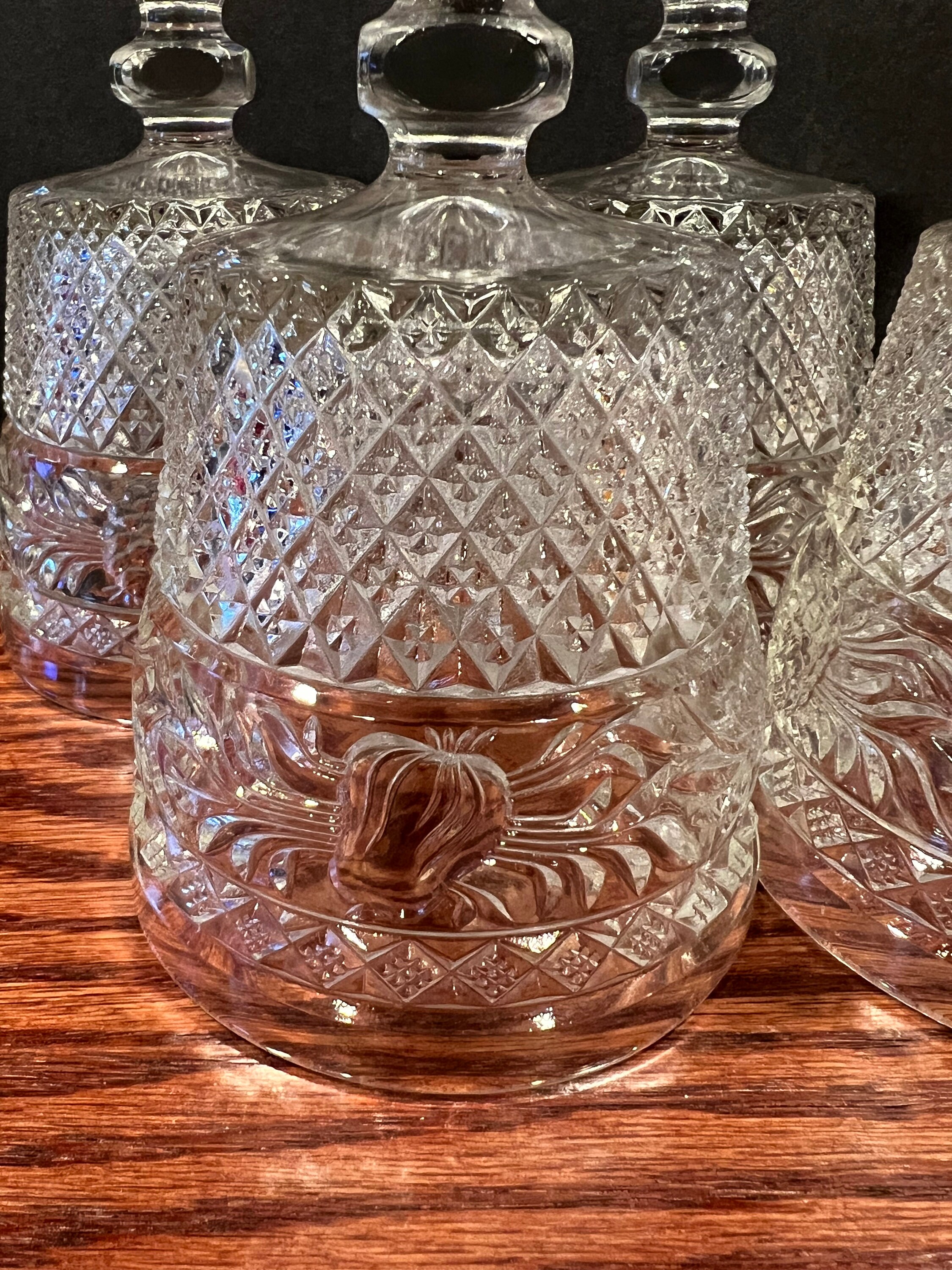 5 Elegant Imperial Crystal Cape Cod Glasses, Vintage-inspired Water ...