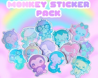 Monkey sticker pack!