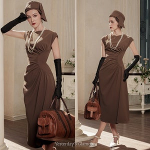 Tagy Eclectic Retro Style Ruching Waist Dress - A Complete Timeless Look