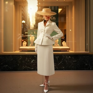 Dorien Maatpak Set | Kantoorjasje & Midi Rok | Professionele Werkkleding | Zakelijke Outfit | Elegante Dagkleding