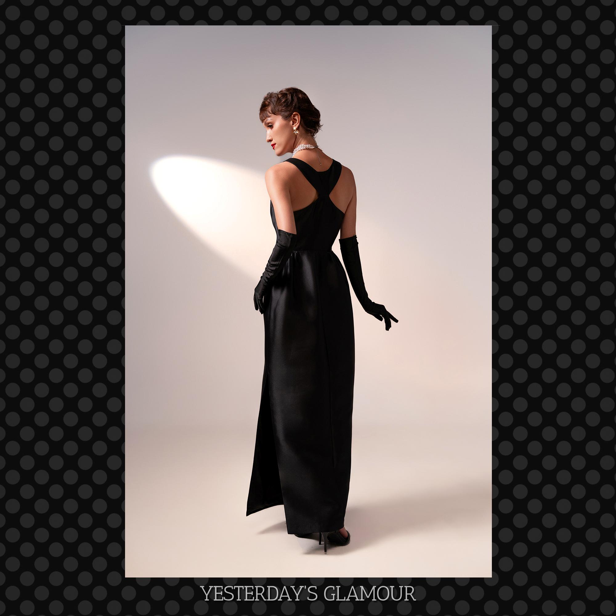 Sleeveless Black Evening Gown: Channel the Sophisticated Style of Breakfast  at Tiffany's - Etsy