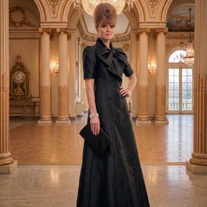 Formal Black Modest Gown - Etsy