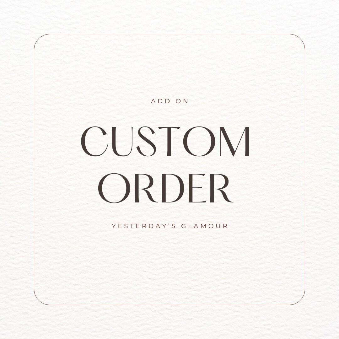 Custom Order Etsy