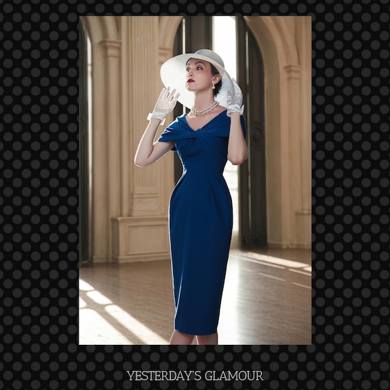 Bria Elegant Tulip Silhouette Dress with Structured Shoulder Design Bria Elegant Tulip Silhouette Dress with Structured Shoulder Design