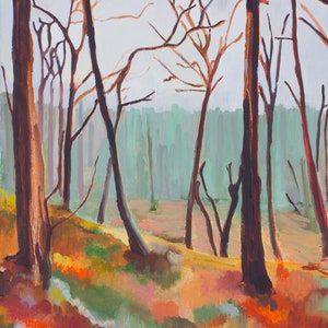 Walking in the Woods - Signed limited edition print from original oil painting