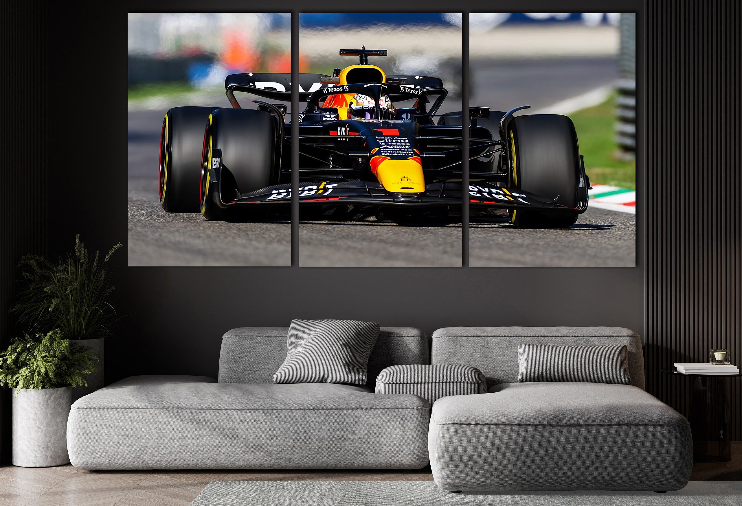 Max Verstappen Wall Decor Redbull Wall Art Huge Canvas Wall Etsy