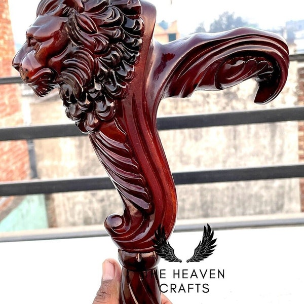 Lion Head Cane Etsy