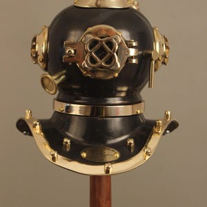 Handmade Miniature Diving Helmet: Vintage Marine Decor, Movie Prop
