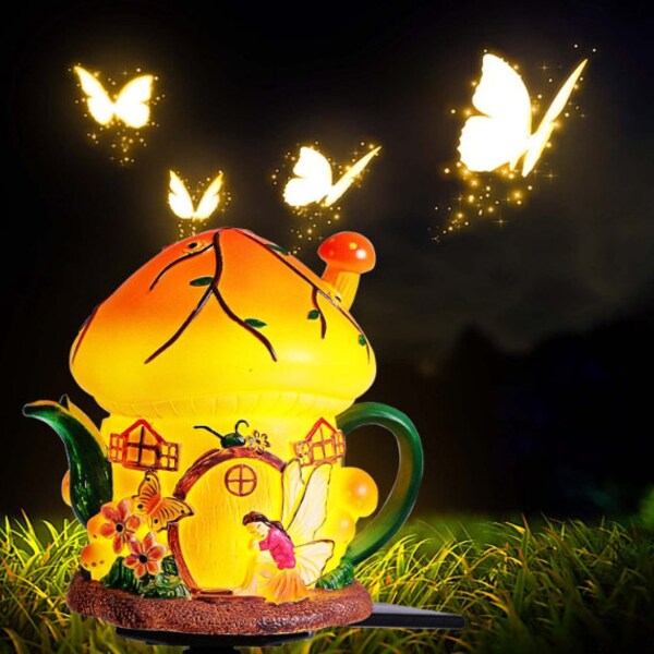 Solar Fairy Garden House - Etsy
