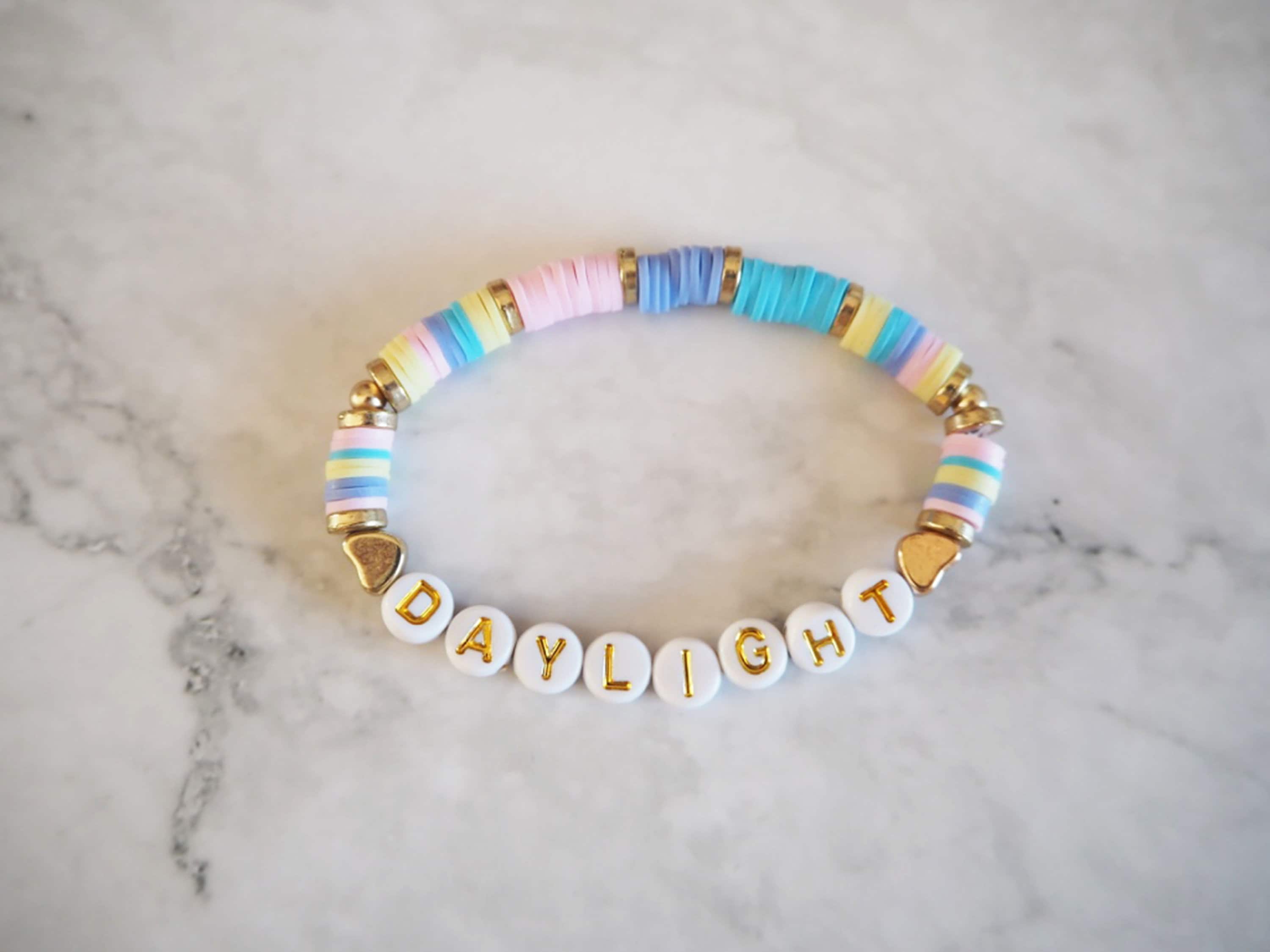 Taylor Swift Inspired Lover Heishi Clay Bracelet, Taylor