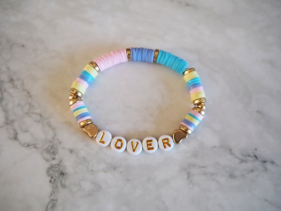 Taylor Swift Inspired Lover Heishi Clay Bracelet, Taylor Swift