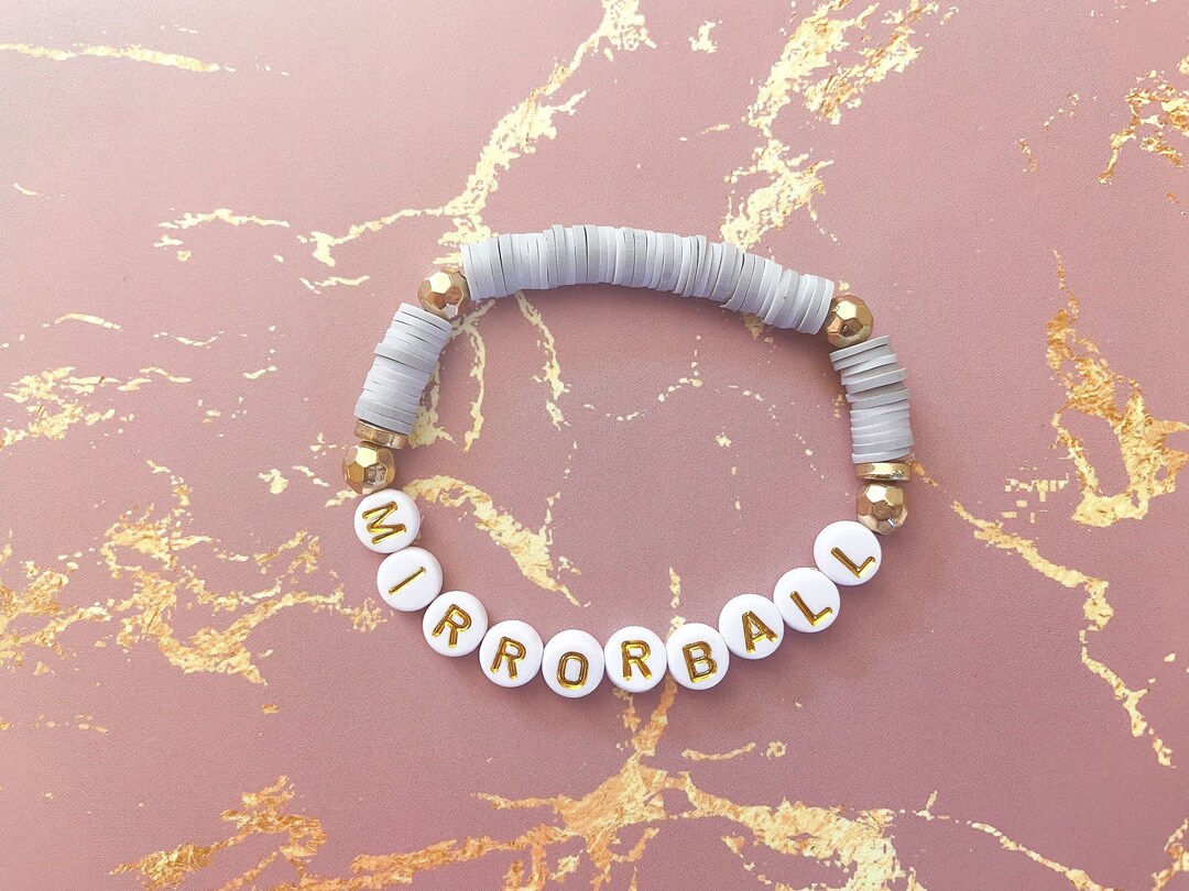 Taylor Swift Inspired Lover Heishi Clay Bracelet, Taylor Swift Inspired  Lover Album Letter Clay Bead Bracelet, Heishi Beads Letter Bracelet, 
