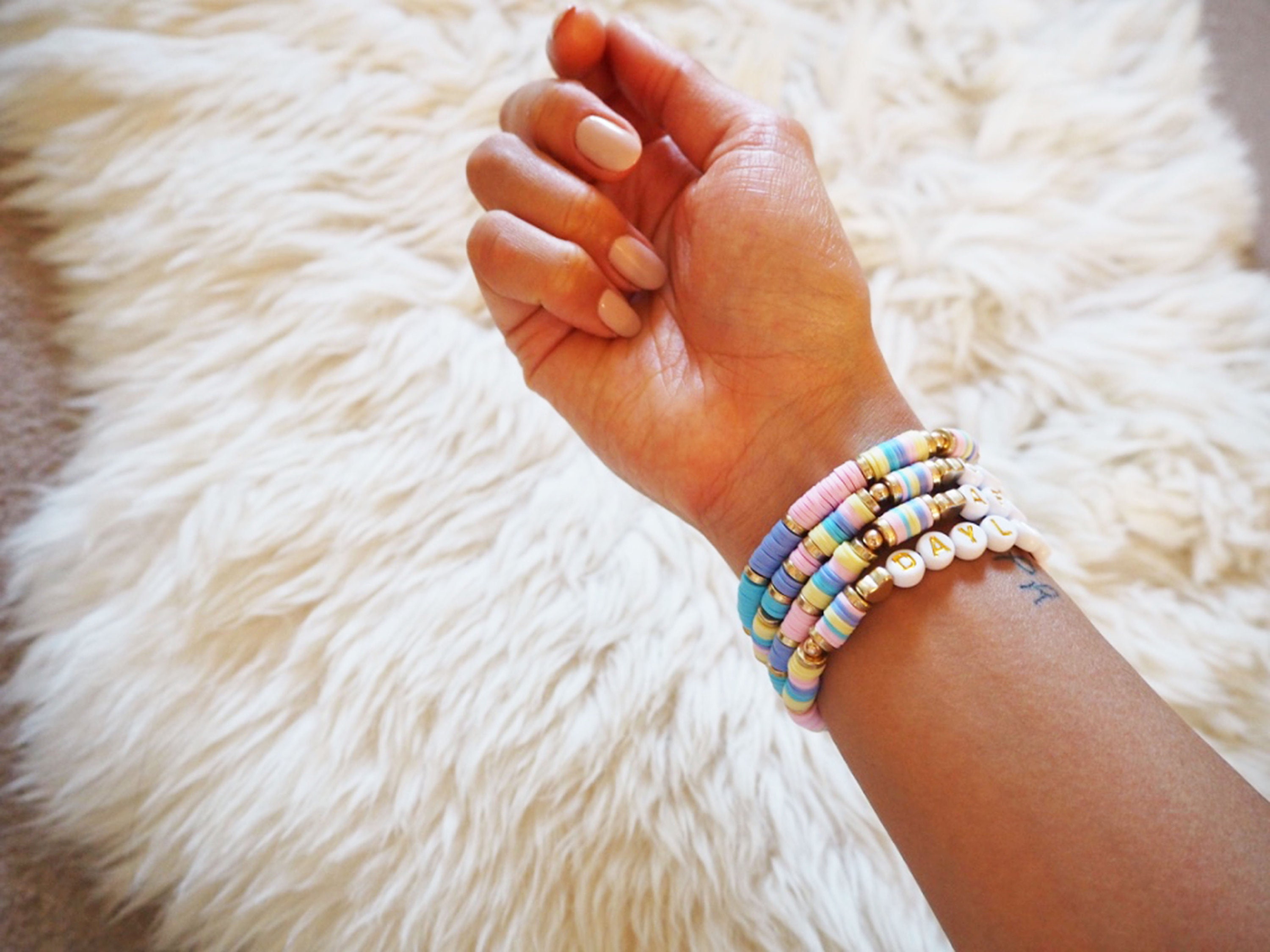 Taylor Swift Inspired Lover Heishi Clay Bracelet, Taylor