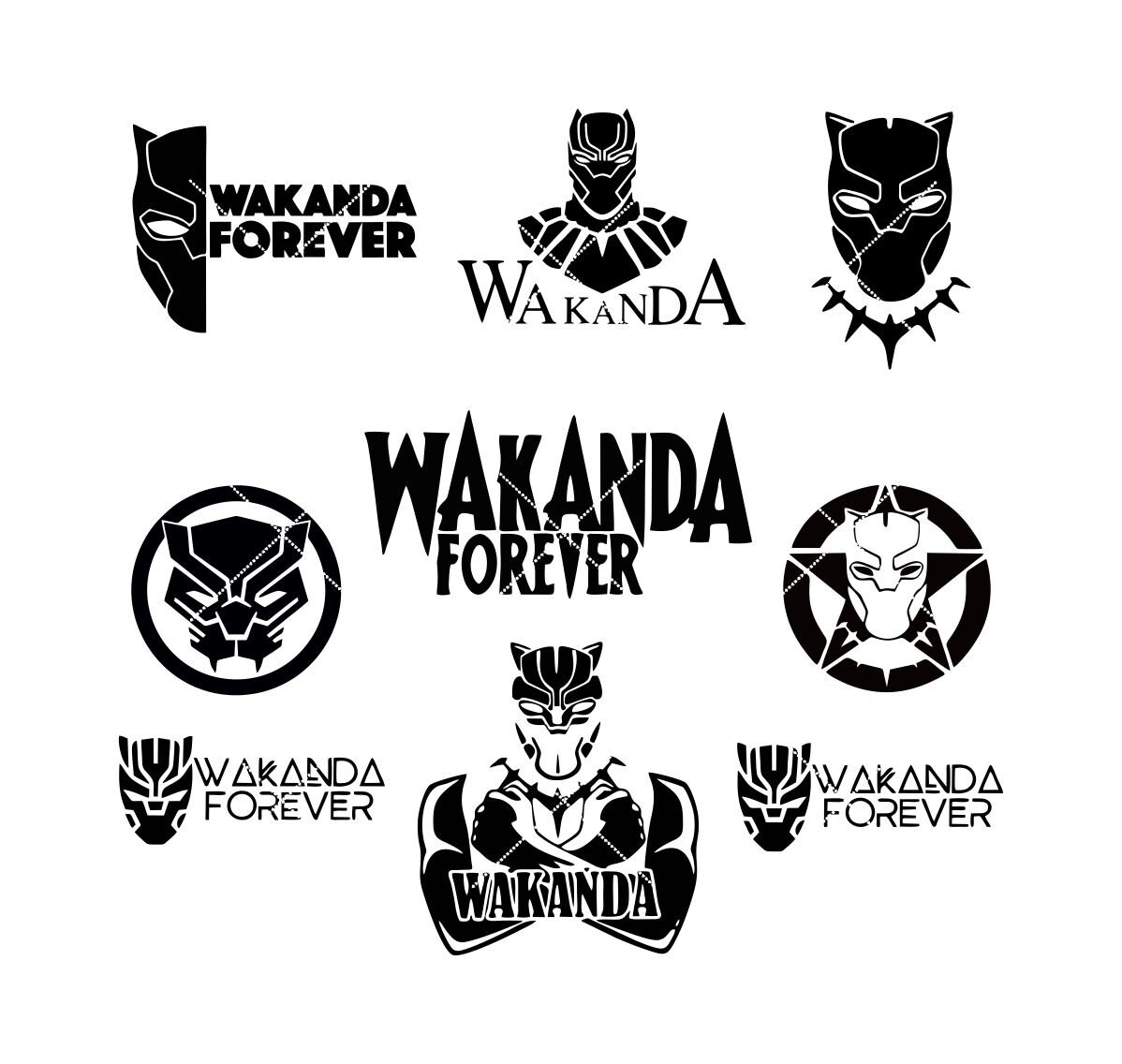 WAKANDA FOREVER Svg Black Panther Svg Wakanda Font Svg Png - Etsy Finland