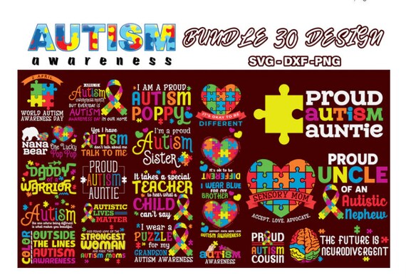 Autism SVG Bundle / Cut Files / Cricut / Autism Awareness SVG - Etsy