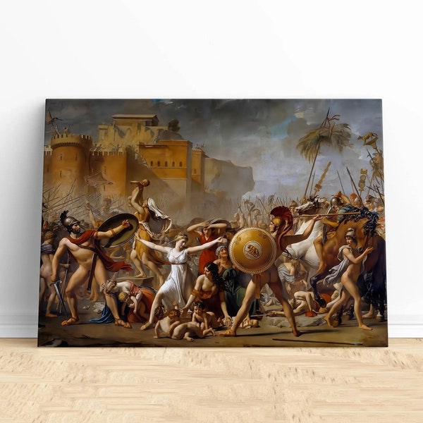 Story Painting Of The Intervention Of The Sabine Women,Roman Art,Historical Decoration,Depicting Historical Events In Fascinating Detail