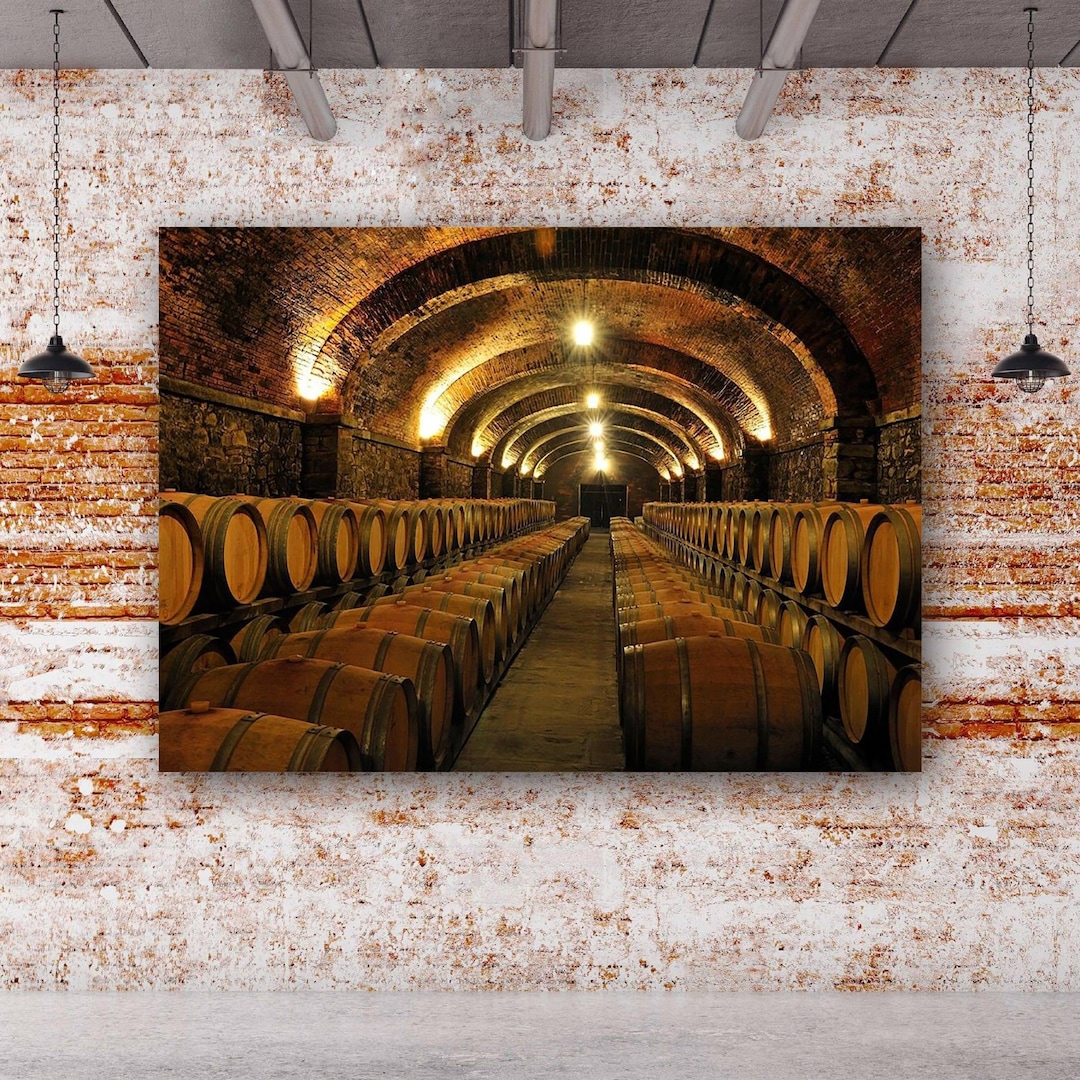 Wine Canvas Print,wine Cellar Wall Art,wine Art,cellar Decor,wine Lover