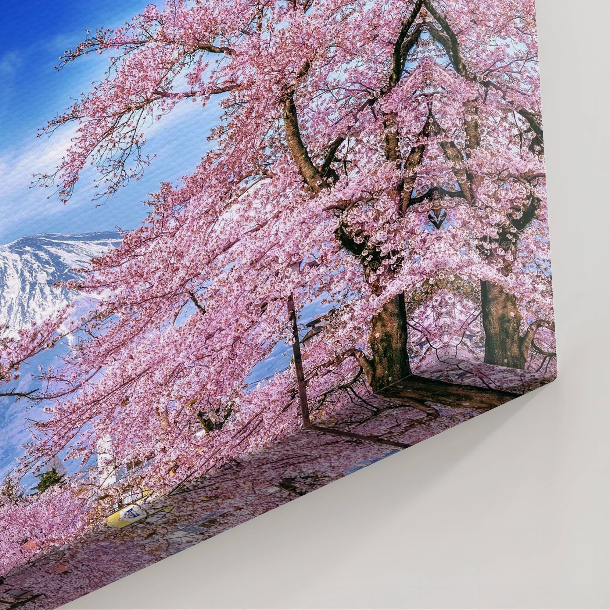 Japanese Flowering Cherry Blossom Canvas Wall Art Painting,canvas Wall ...