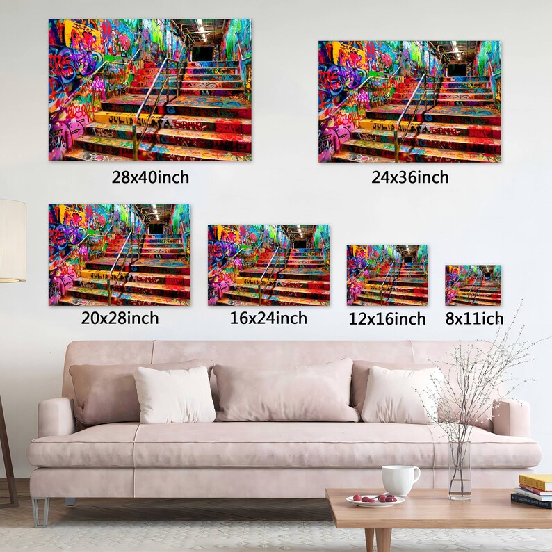 Graffiti Canvas Wall Art,new York Street Art,urban Wall Decor,city
