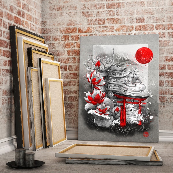 Prints Painting Modular Japan In My Dreams Pictures Canvas Wall Art Home Decor Modern Bedside Background Poster Decorative Painting Frame