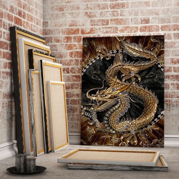 Chinese Dragon Painting Canvas Wall Art Painting,canvas Wall Decoration,dragon Painting,dragon Wall Art,living Room Wall Art,home Decoration