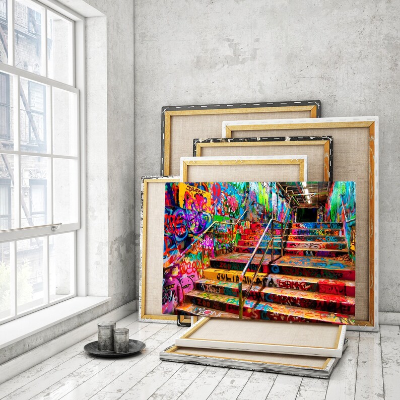 Graffiti Canvas Wall Art,new York Street Art,urban Wall Decor,city