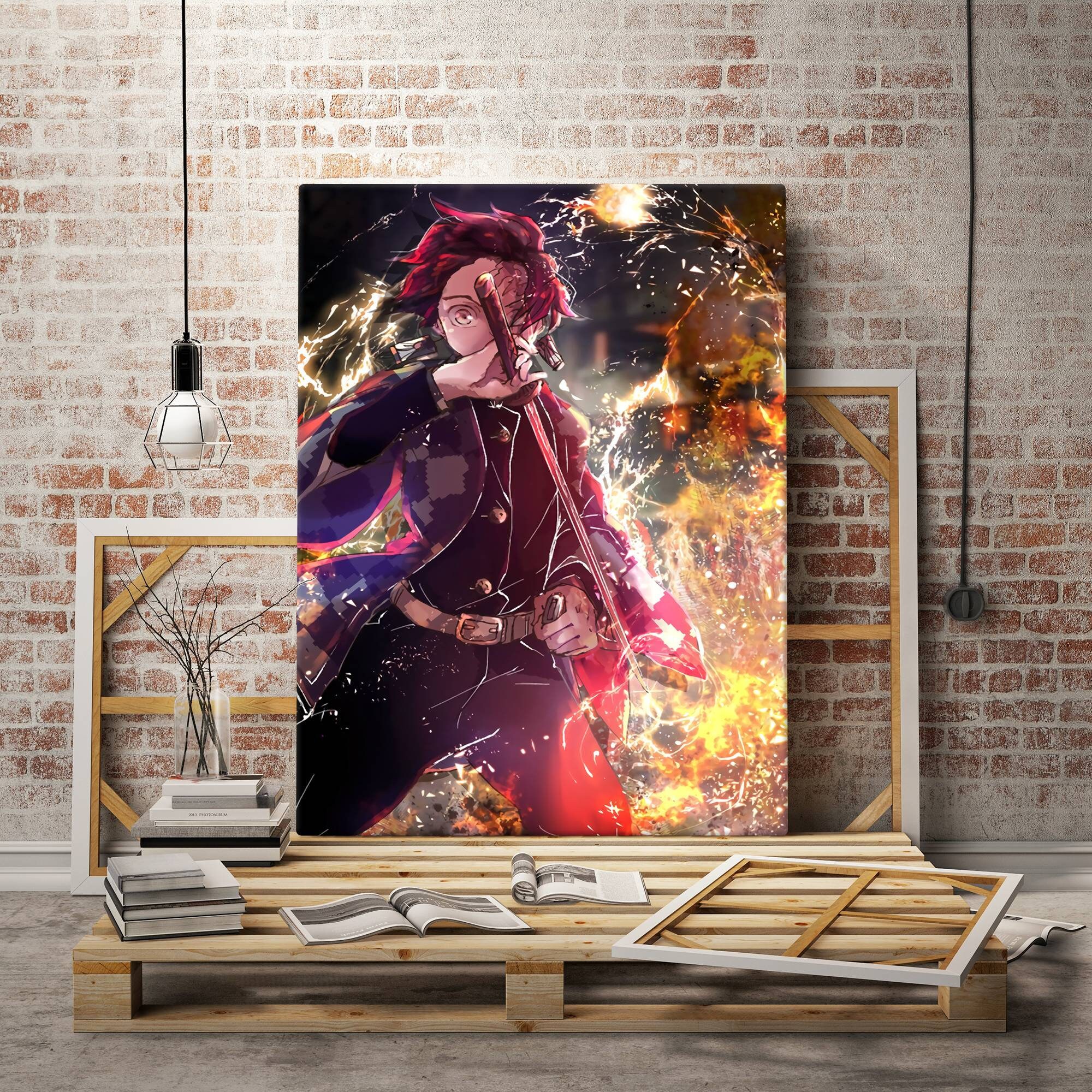 Quadro Decoração Mdf Demon Slayer Kamado Nezuko Forma Oni