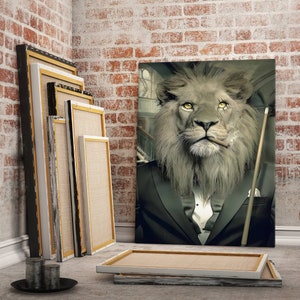 suit in Lion painting