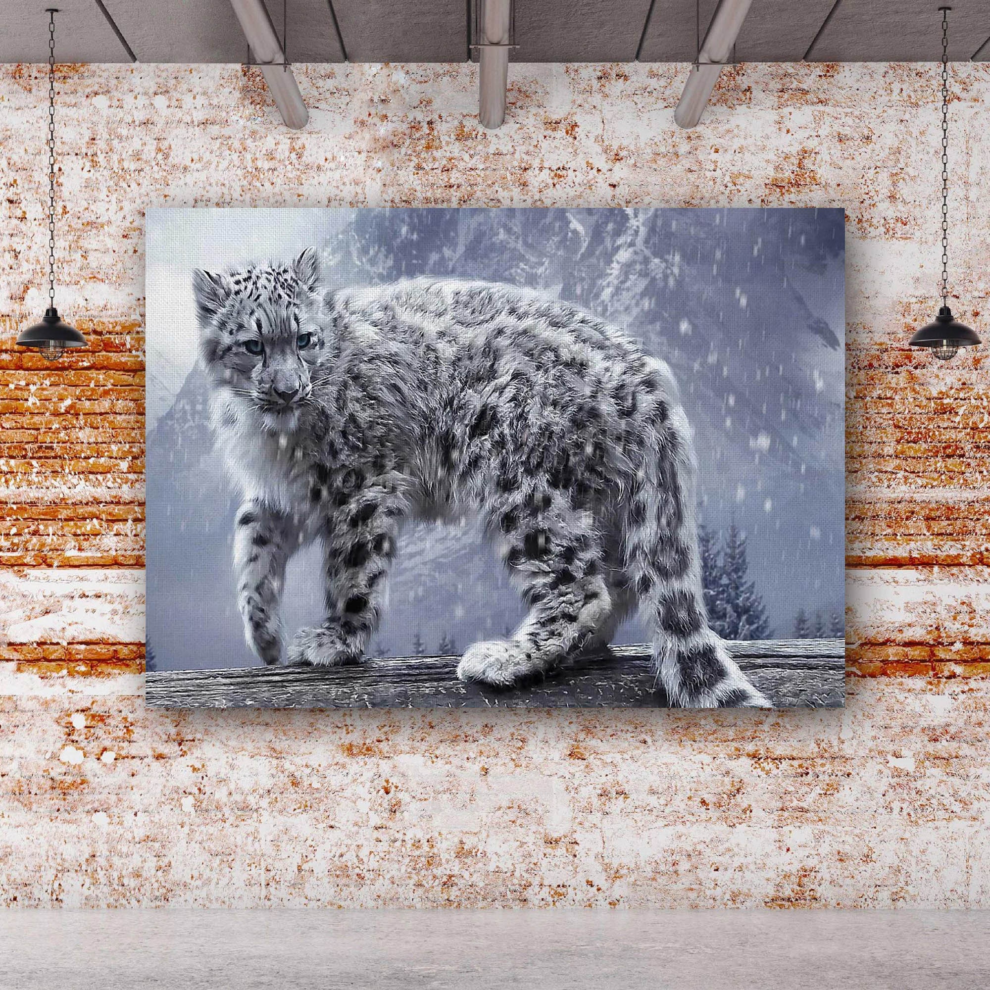 Snow leopard poster