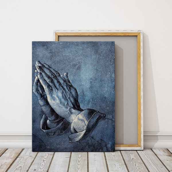 Albrecht Durer'S Iconic Praying Hands Religious Print Vintage Renaissance Spiritual Painting Classic Home Decor Artwork