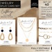 Necklace Display Card Template Set, Printable Necklace Cards Logo ...