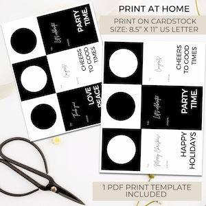 Wine Bottle Gift Tags Template Editable Canva, Champagne Sparkling Wine ...