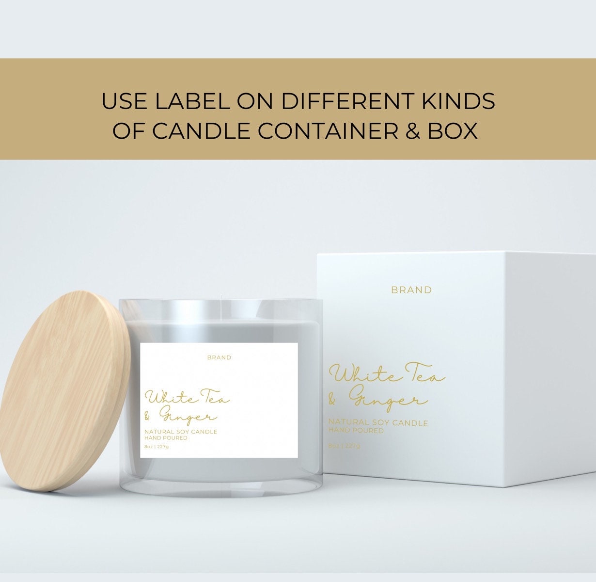 Minimalist Candle Label Template Canva Editable Candle Labels - Etsy