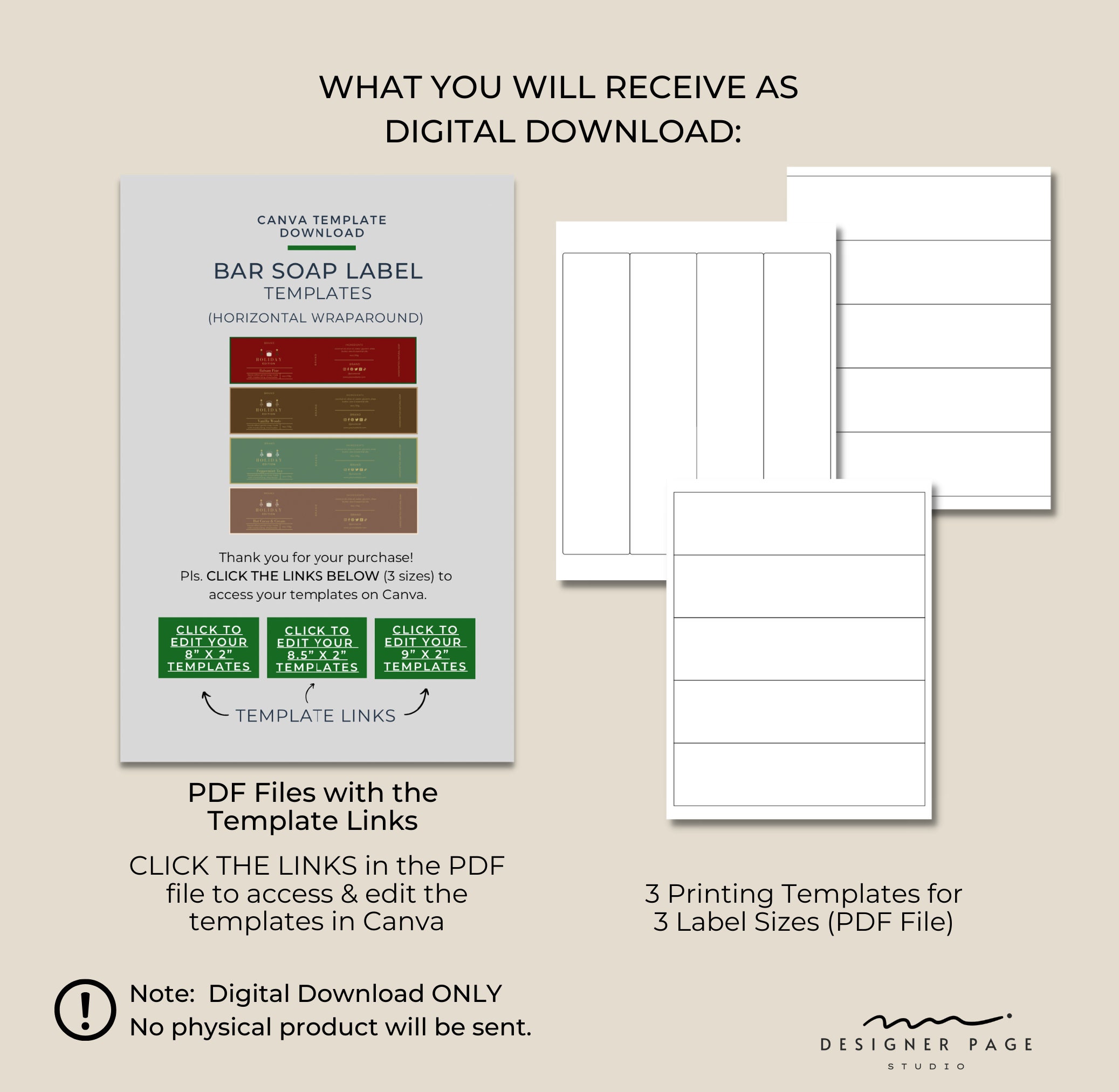 Christmas Soap Labels Template Editable Canva Holiday Soap - Etsy
