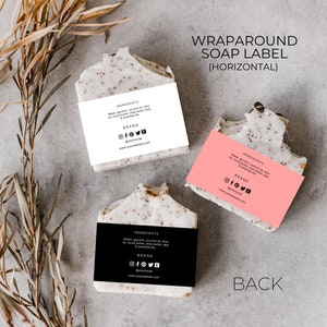 Bar Soap Label Template Canva Editable Soap Labels Printable - Etsy