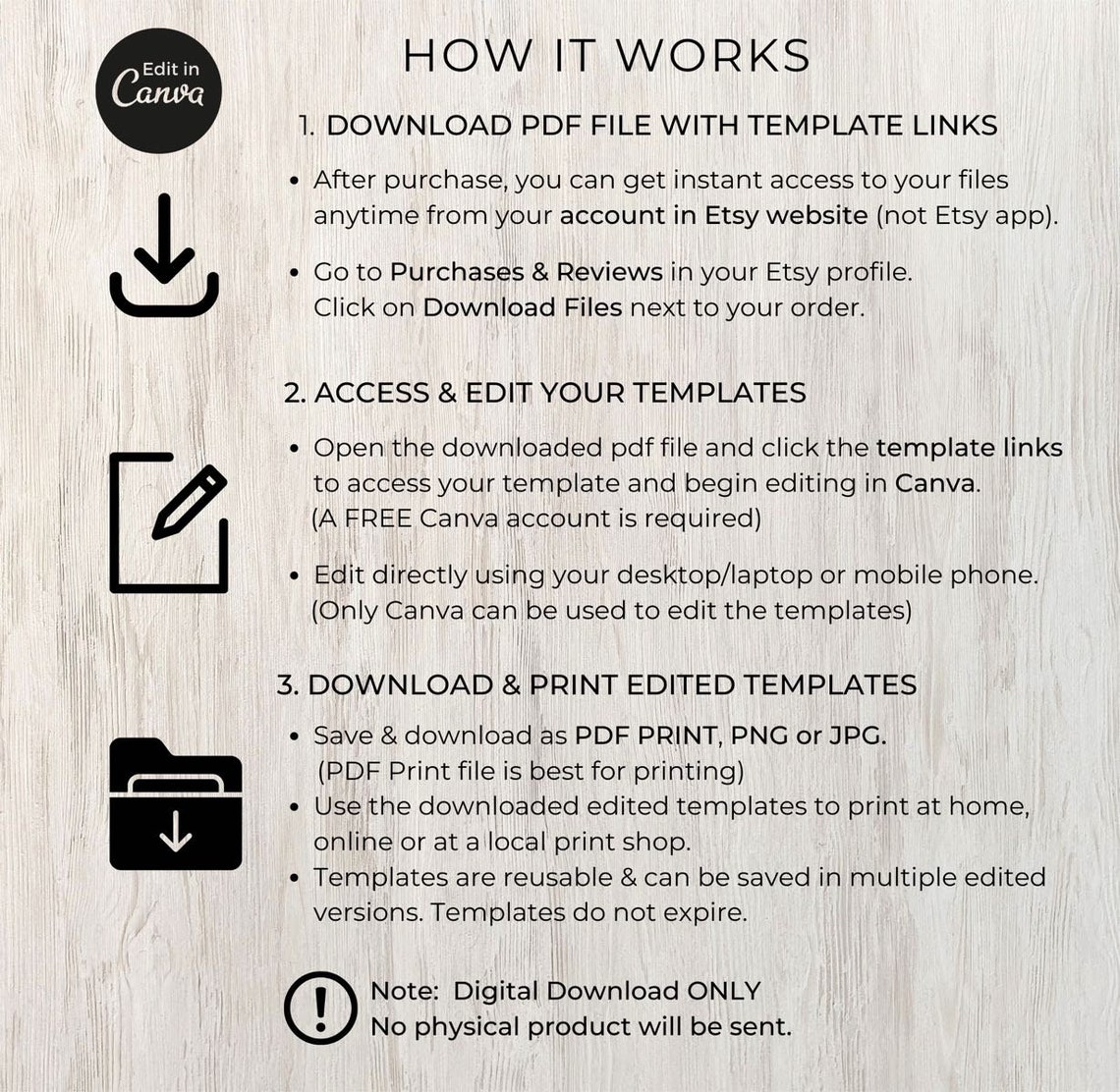Necklace Display Card Template Set Printable Necklace Cards - Etsy