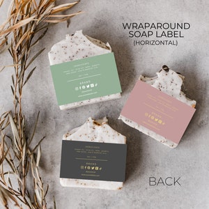 Bar Soap Labels Template Editable, Soap Labels Printable, Soap Wrap ...