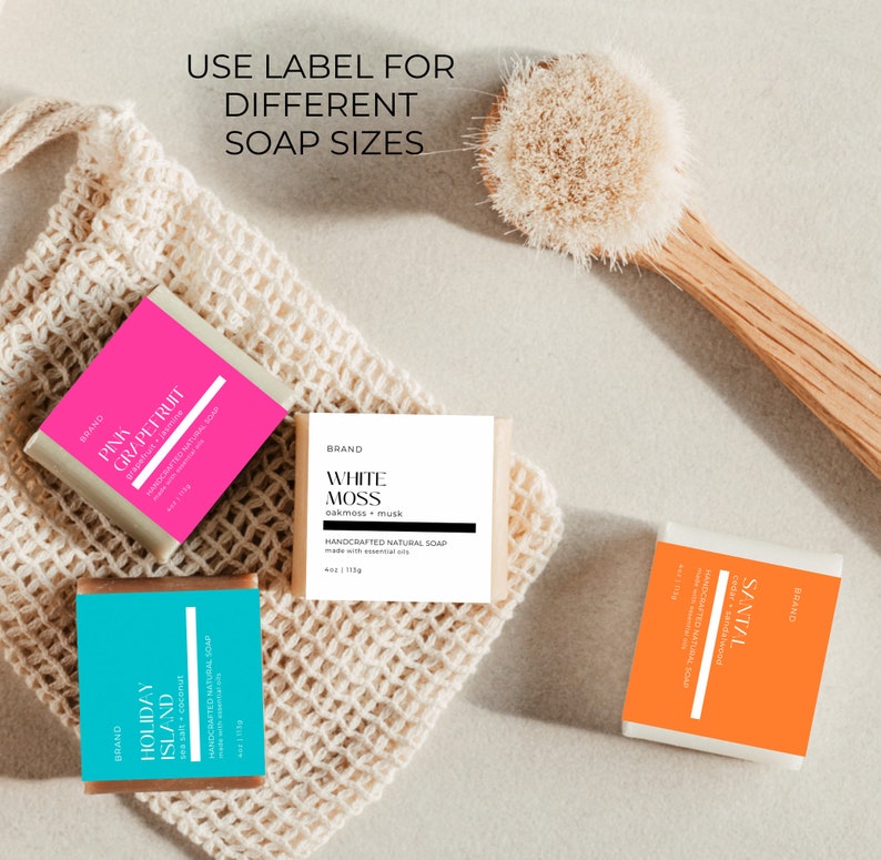 Editable Soap Label Template Canva Bar Soap Labels Printable Etsy