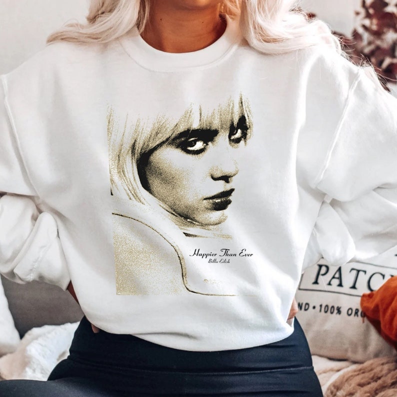 Discover Happier Than Ever Unisex Sweatshirt, 2022 Tour Sweatshirt , Billie Eilish - Gift For Fan