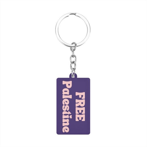 Free Palestine Keychain, Die-Cut Keychain, One Size Acrylic Keychain, Free Palestine Free Gaza