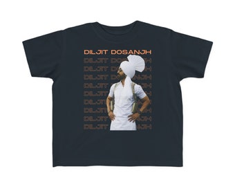 Diljit Dosanjh Kleinkinder T-Shirt, Dil-luminati World Tour T-Shirt, Unisex-Kleinkinder aus schwerer Baumwolle, Feiner Jersey-T-Shirt für Kleinkinder (2T bis 6T)