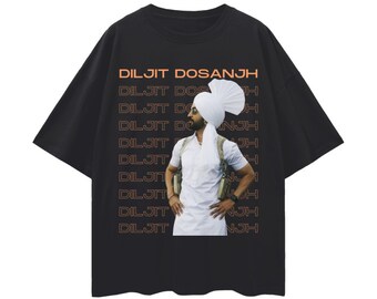 Diljit Dosanjh Unisex Shirt, Loose Oversize T-shirt, Unisex 100% Cotton Shirt