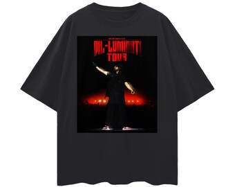 Diljit Dosanjh T-shirt, Dil-luminati World Tour, Loose Oversized Cotton Unisex Shirt, Retro Vintage Streetwear Style, Print both sides