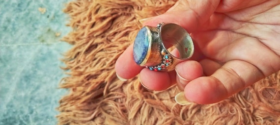 Afghan-Kuchi- Lipas stone vintage Ring for  sale - image 6