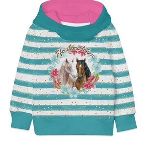 Pferd Reiten Reiterin Kinder Mädchen Tochter Reitstunde Pullover Hoodie